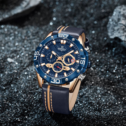 Orologio uomo luminoso con lancette
