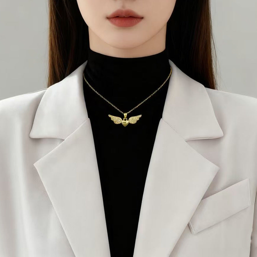 Collana ali angelo cuore