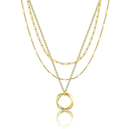 Collana cerchi stratificati