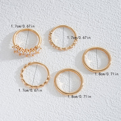 Set 5 anelli impilabili