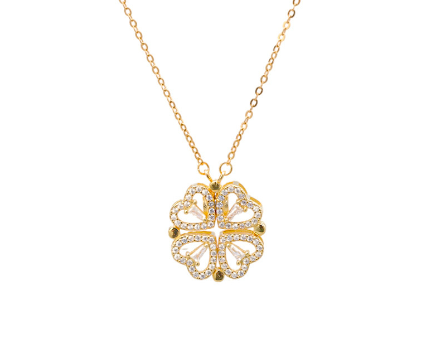 Collana Quadrifoglio magnetica