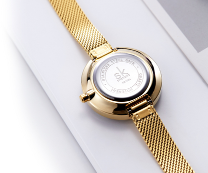 Orologio donna cinturino mesh in cristallo