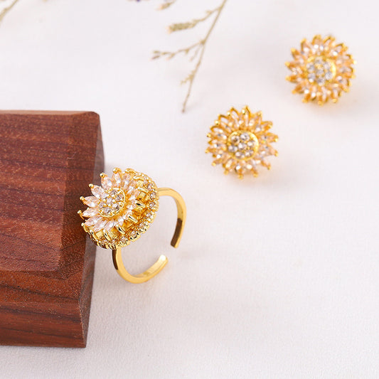 Collana girasole acciaio