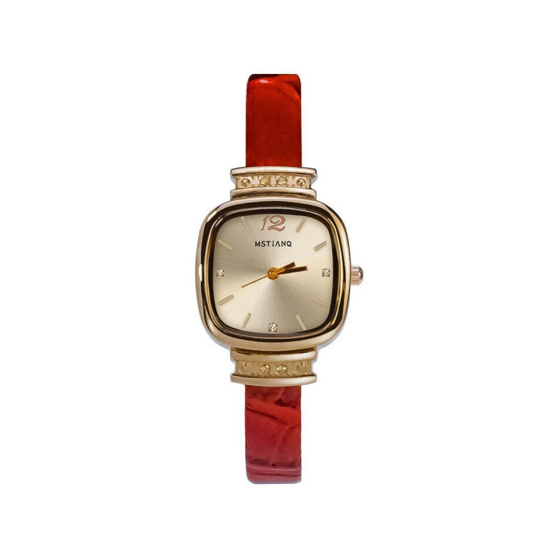 Orologio donna quadrato retrò minimalista