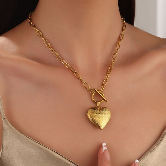 Collana cuore scatola foto