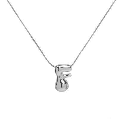 Collana lettera in ottone