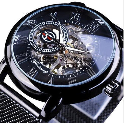 Orologio meccanico cinturino mesh