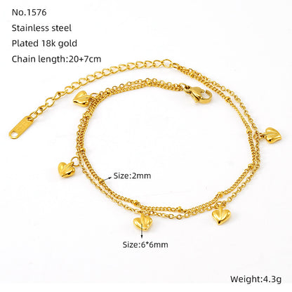 Bracciale con cuori