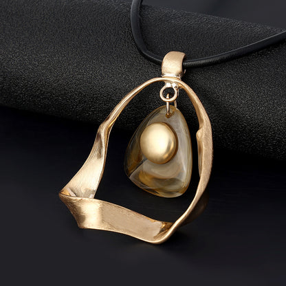 Collana resina autunnale retro