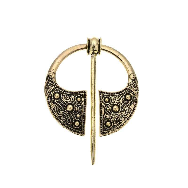 Spilla vichinga vintage metallo