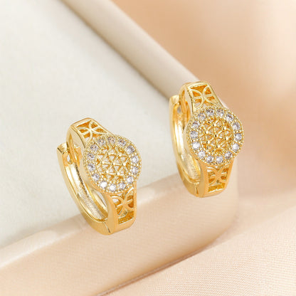 Orecchini zircone traforati