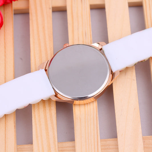 Orologio donna fiori silicone