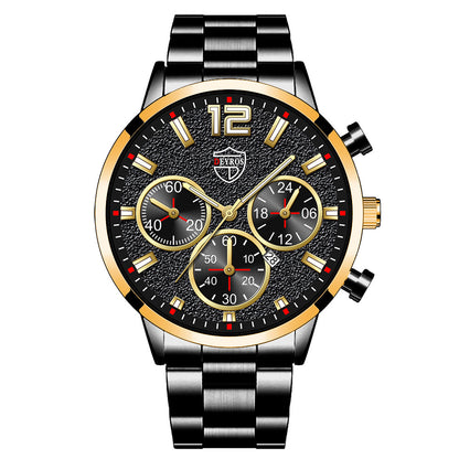 Orologio uomo con calendario acciaio inossidabile