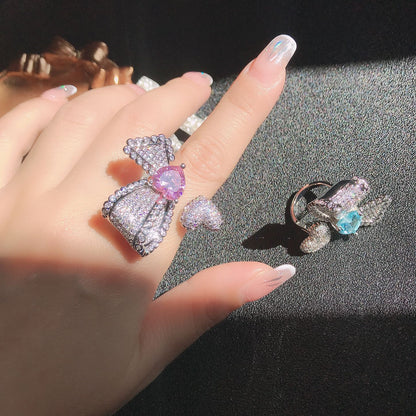 Anello farfalla asimmetrico