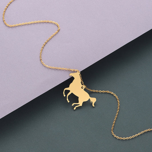 Collana cavallo acciaio