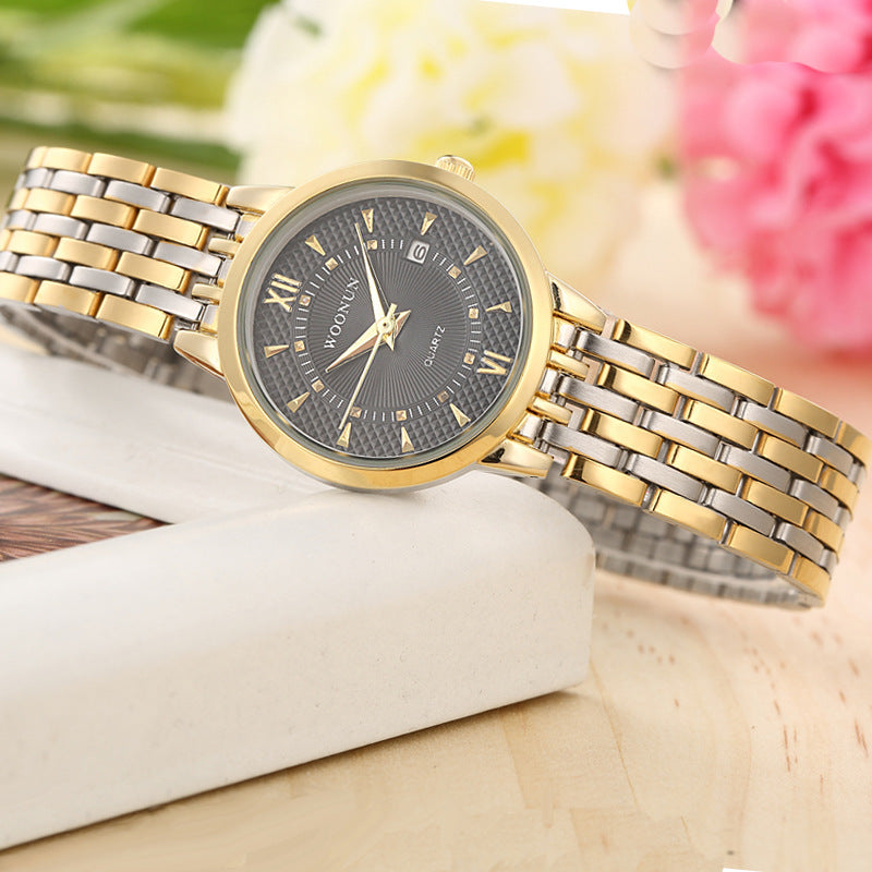 Orologio vintage acciaio con calendario