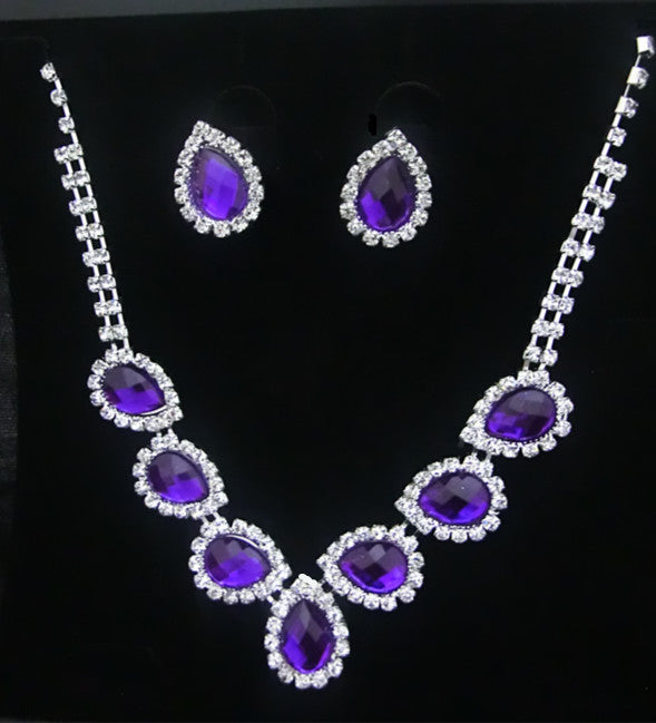 Set collana e orecchini diamante