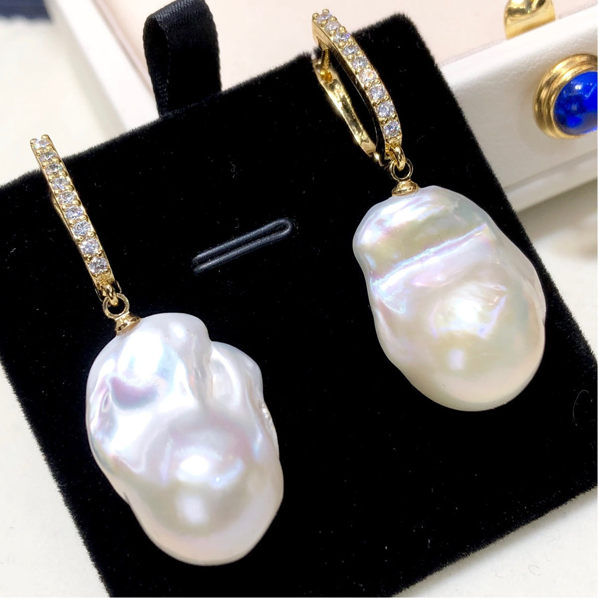 Orecchini perle barocche Edison acqua dolce