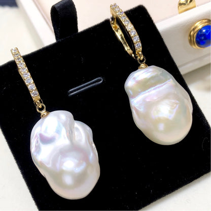 Orecchini perle barocche Edison acqua dolce