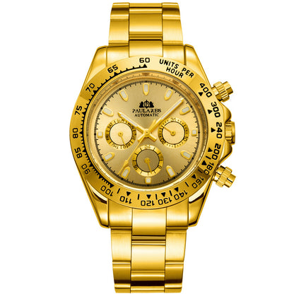 Orologio uomo meccanico acciaio blu