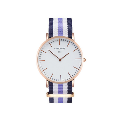 Orologio cinturino intrecciato di coppia