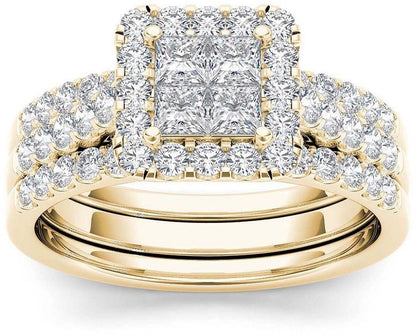 Anello zircone da donna placcato oro