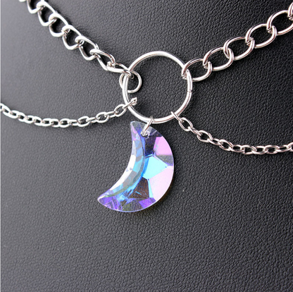 Collana luna di cristallo