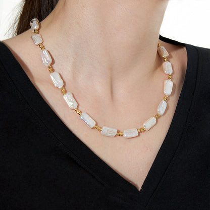 Collana perle barocche Girocollo