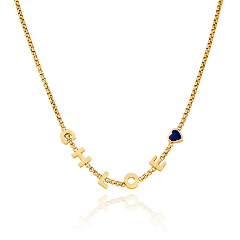 Collana iniziali pietre dicembre