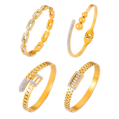 Bracciale titanio raffinato