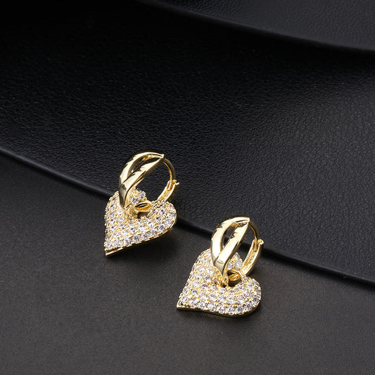 Clip orecchio rame con zircone