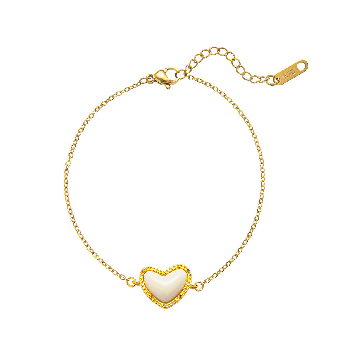 Bracciale cuore resina