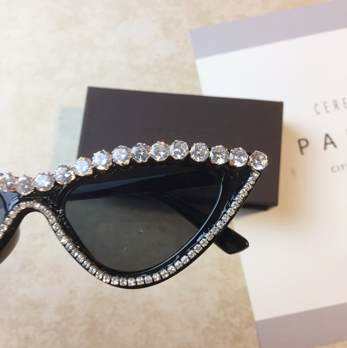 Occhiali da sole cat-eye donna diamante