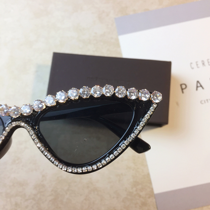 Occhiali da sole cat-eye donna diamante