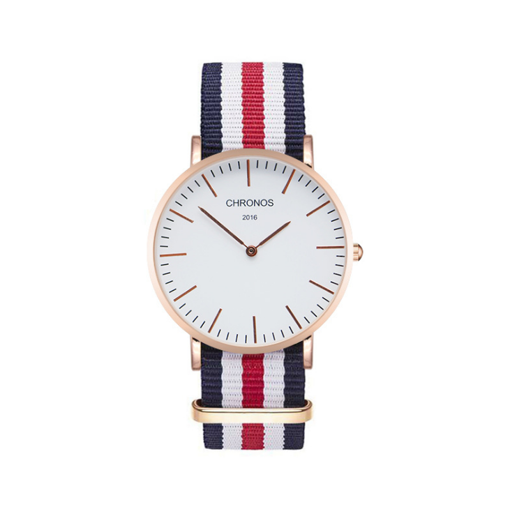 Orologio cinturino intrecciato di coppia