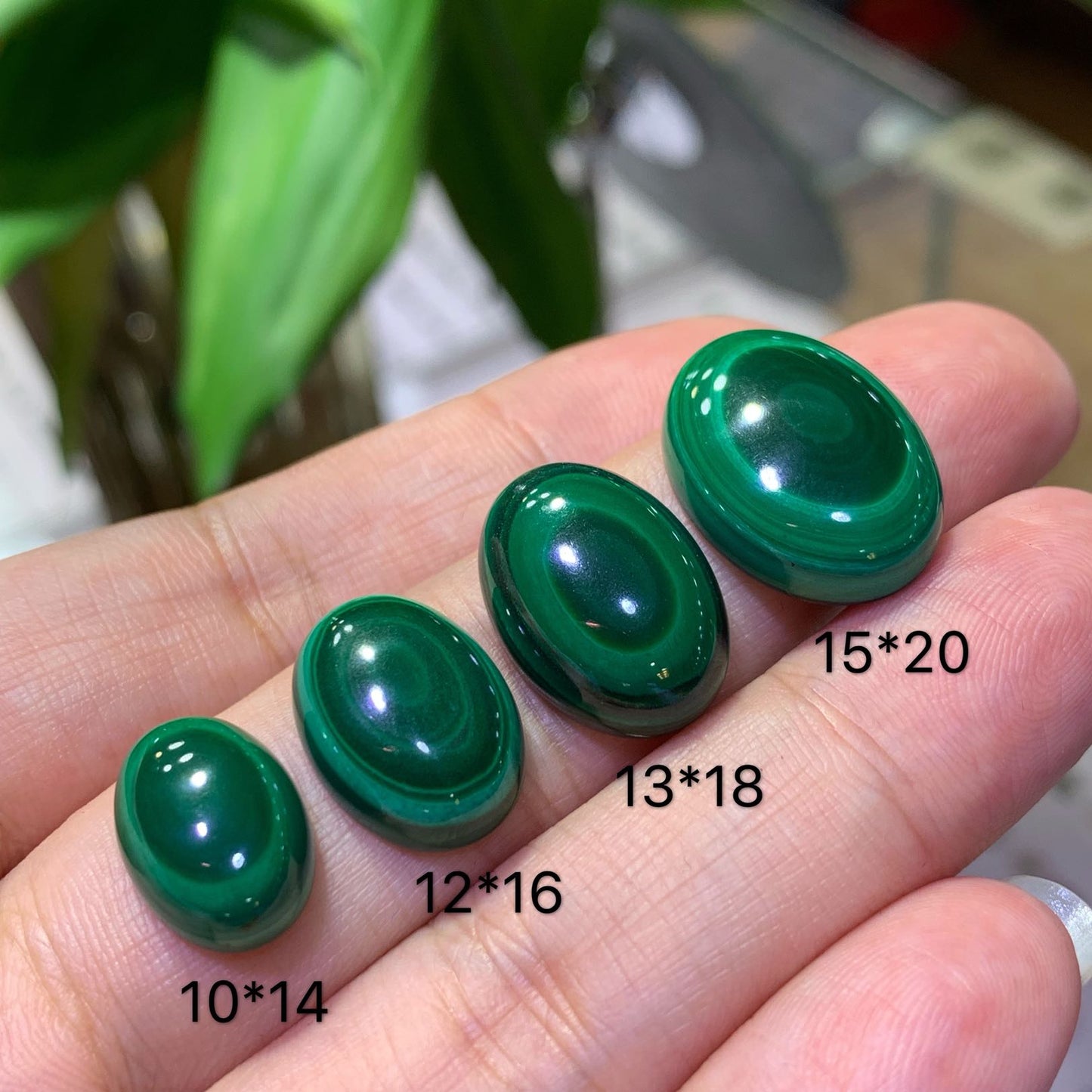 Anello malachite fiore