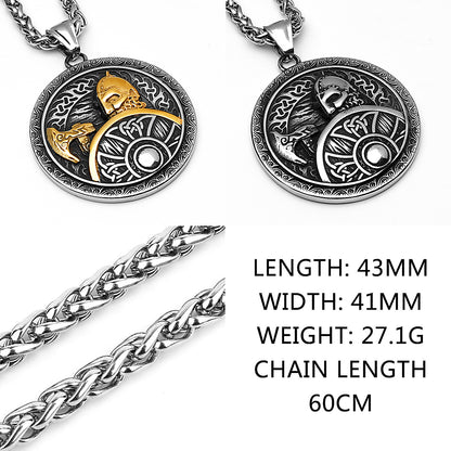 Collana pendente acciaio inox
