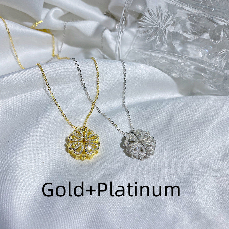 Collana Quadrifoglio magnetica