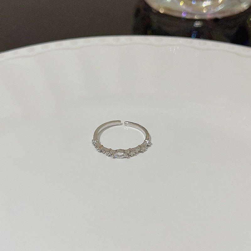 Anello farfalla zircone regolabile da donna