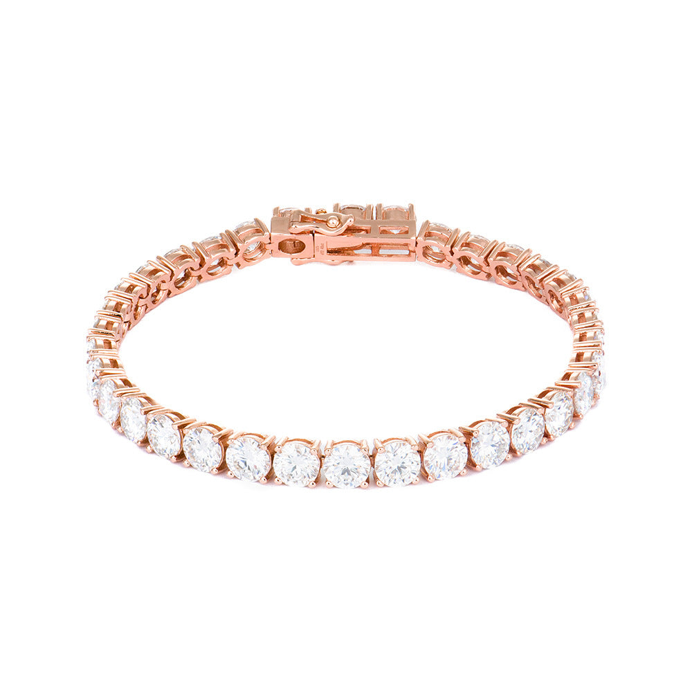 Bracciale moissanite argento da ragazza
