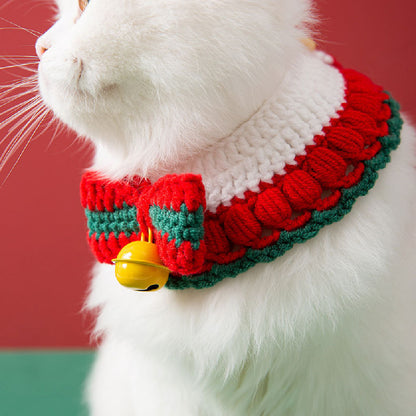 Collana gatto tessuta
