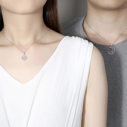 Collana coppia sole luna