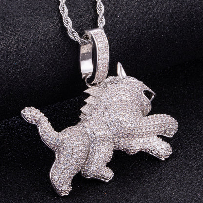 Collana con ciondolo leopardo