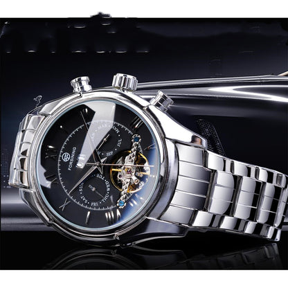 Orologio meccanico automatico volano multifunzione