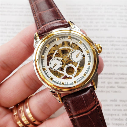 Orologio uomo meccanico con cinturino
