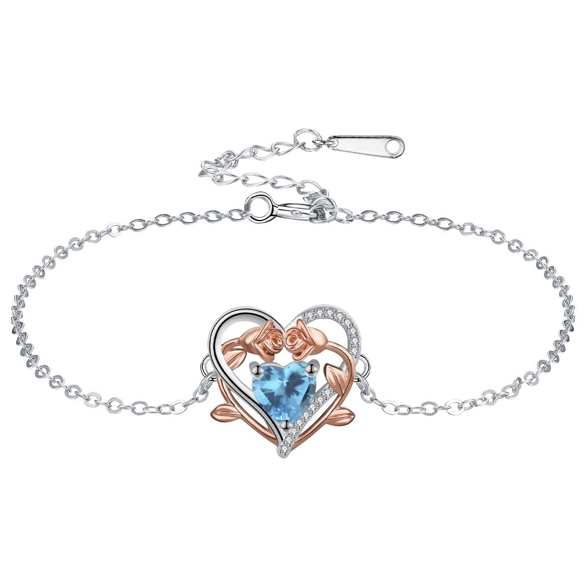 Bracciale cuore rosa