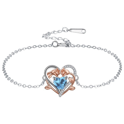 Bracciale cuore rosa