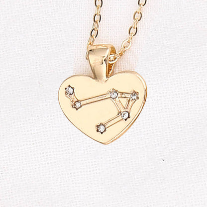 Collana Zodiaco con pendente diamante
