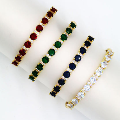 Braccialetto zircone colorato da donna