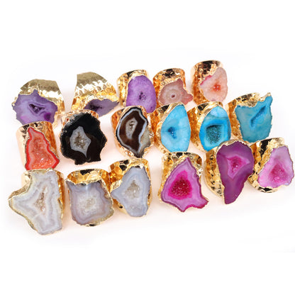 Anello agata naturale